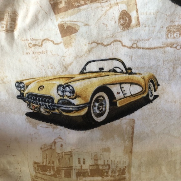 Clear Water Outfitters Button Down Men Shirt Size XXL Short Sleeve Classic Cars - Picture 12 of 16